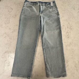 NWT Women’s Old Navy High-Rise “O.G. Loose” Straight Leg Light Wash Jeans. 16P